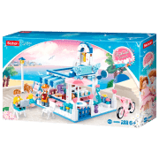 Constructor Sluban Coffee Shop Multicolor Numărul de piese 289, 6+