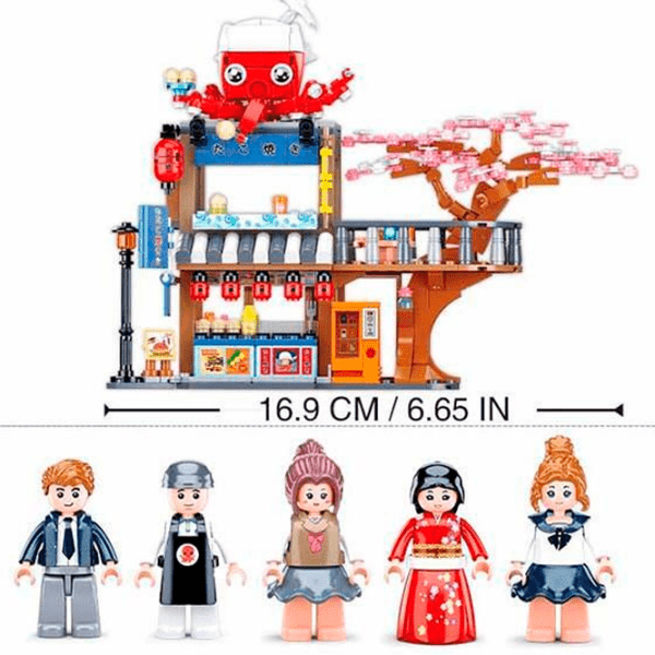 Constructor Sluban Tako Yaki Main Store Multicolor Numărul de piese 548, 6+ photo 5