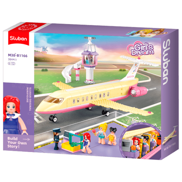 Constructor Sluban Luxurious Plane Multicolor Numărul de piese 383, 6+ photo 1