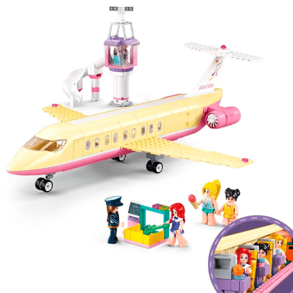 Constructor Sluban Luxurious Plane Multicolor Numărul de piese 383, 6+ photo 2