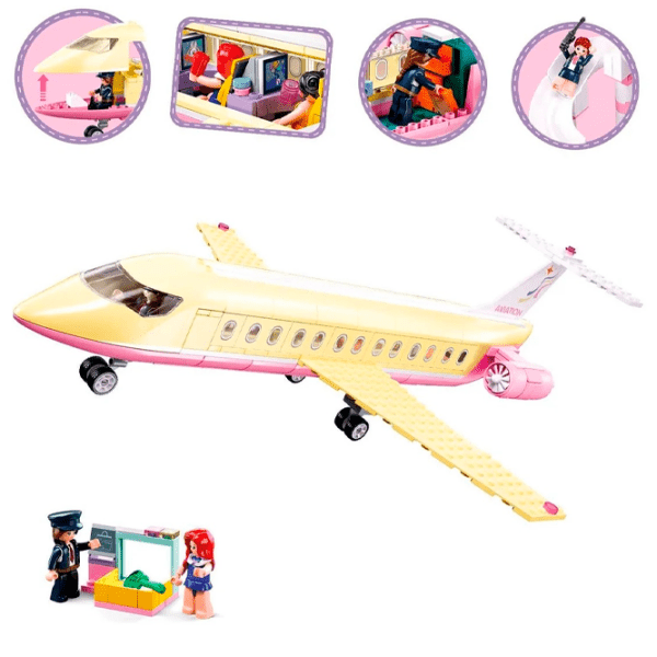 Constructor Sluban Luxurious Plane Multicolor Numărul de piese 383, 6+ photo 3