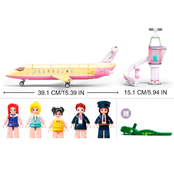Constructor Sluban Luxurious Plane Multicolor Numărul de piese 383, 6+ photo 5