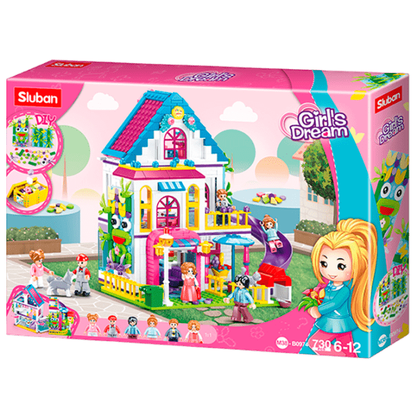 Constructor Sluban Fantasy Villa Multicolor Numărul de piese 727, 6+ photo 1