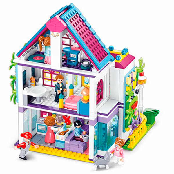 Constructor Sluban Fantasy Villa Multicolor Numărul de piese 727, 6+ photo 2