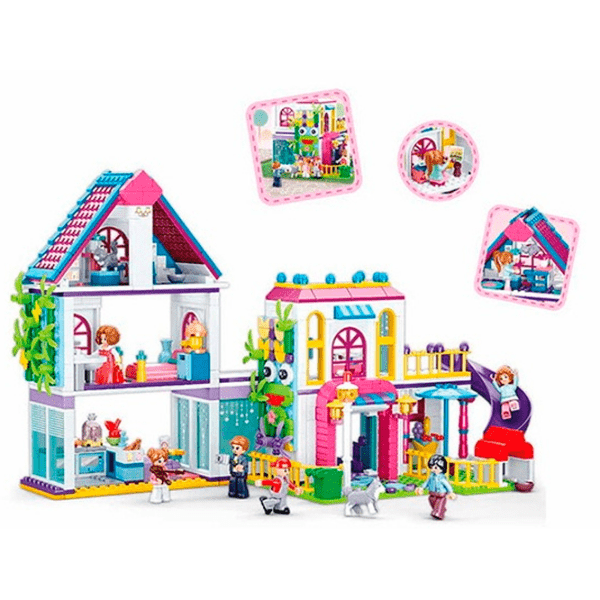 Constructor Sluban Fantasy Villa Multicolor Numărul de piese 727, 6+ photo 3