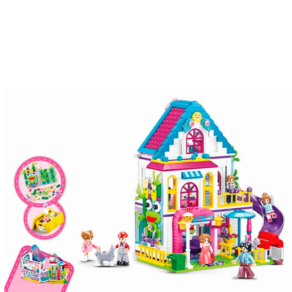 Constructor Sluban Fantasy Villa Multicolor Numărul de piese 727, 6+ photo 4