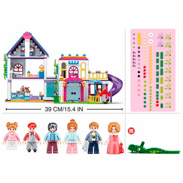 Constructor Sluban Fantasy Villa Multicolor Numărul de piese 727, 6+ photo 5