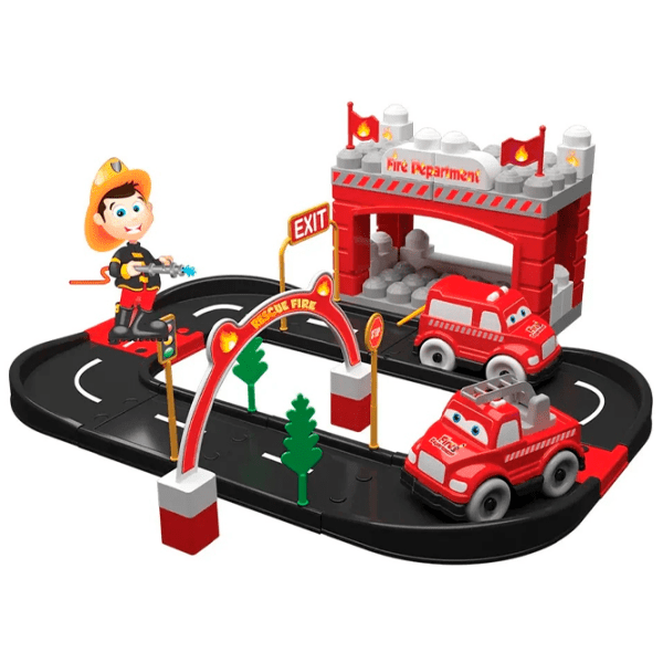 Constructor Ucar Toys Fire Depatment Multicolor Numărul de piese 52, 0.5+ photo 2