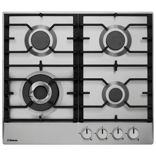 Plită încorporabilă pe gaz Hansa BHGI611839 Inox Inox, Gratare: Fontă photo 1
