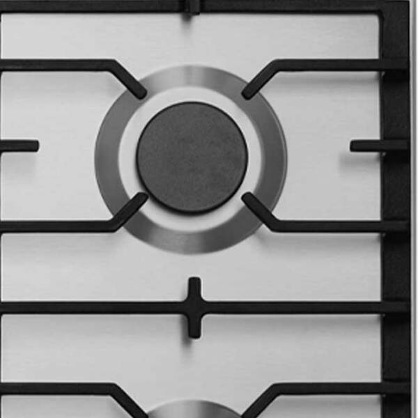 Plită încorporabilă pe gaz Hansa BHGI611839 Inox Inox, Gratare: Fontă photo 5