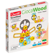 Constructor Quercetti Tecno Wood Multicolor Numărul de piese 25, 3+