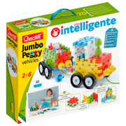Constructor Quercetti Jumbo Peggy Vehicles Multicolor Numărul de piese 62, 2+