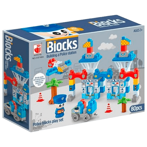 Конструктор Optmarket Police Play Set Разноцветный Количество деталей 80, 3+ photo 1
