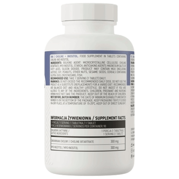 Vitamine și minerale OstroVit Choline + Inositol 90 tab 5903246229950 90  photo 2