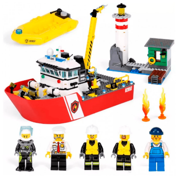 Constructor Optmarket Fire Fighters Multicolor Numărul de piese 450, 6+ photo 4