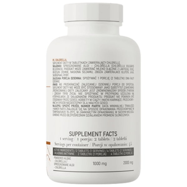 Vitamine și minerale OstroVit Chlorella 90 tabs 5903246225815 90  photo 3