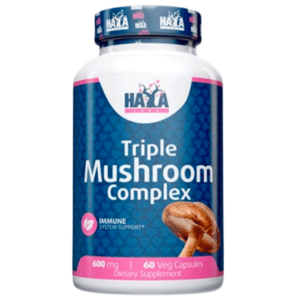 Vitamine și minerale Haya Labs Triple Mushroom Complex 60 vcaps 858047007953  60 photo 1