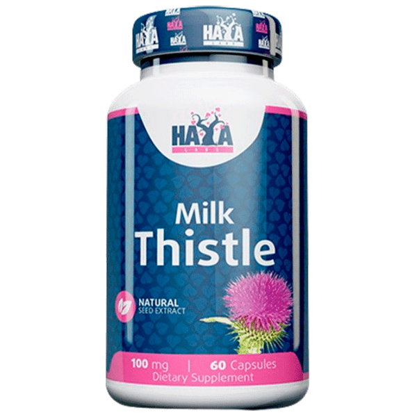 Витамины и минералы Haya Labs Milk Thistle 100 mg 60 vcaps 853809007851  60 photo 1