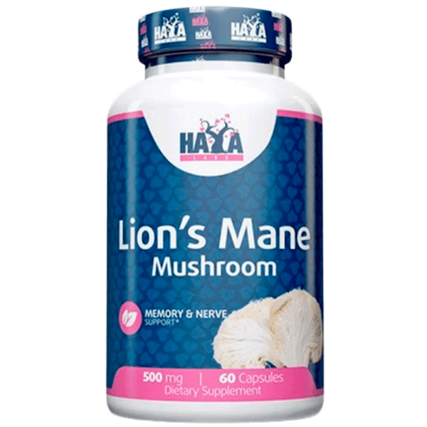 Vitamine și minerale Haya Labs Lion's Mane Mushroom 500mg / 60 Caps 858047007533  60 photo 1