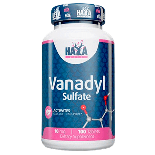 Vitamine și minerale Haya Labs Vanadyl Sulfate 10mg / 100 Tabs 853809007639 100  photo 1