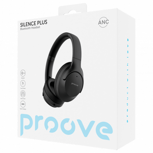 Căști Proove Silence Plus with ANC Black Fără fir + Cu fir / Personal / Over the ear photo 5