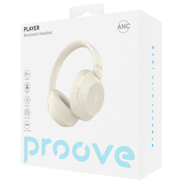 Căști Proove Player Beige Fără fir / Personal / Over the ear photo 3