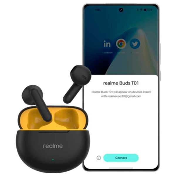 Căști Realme Buds T01 Black Fără fir / Personal / In ear photo 5