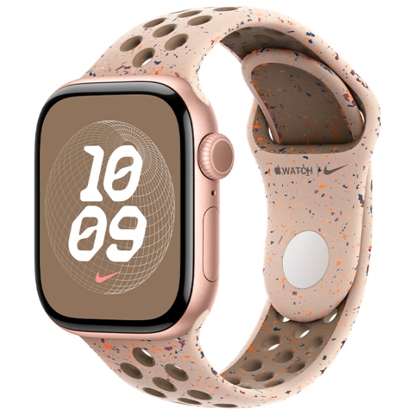 Curelușă Apple Watch Nike Sport Band Desert Stone Fluoroelastomer, 42 mm photo 3