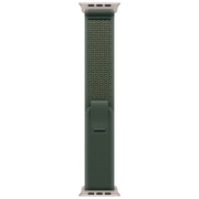 Ремешок Apple Watch Trail Loop Natural Titanium Finish Зеленый  Спандекс, 49 мм