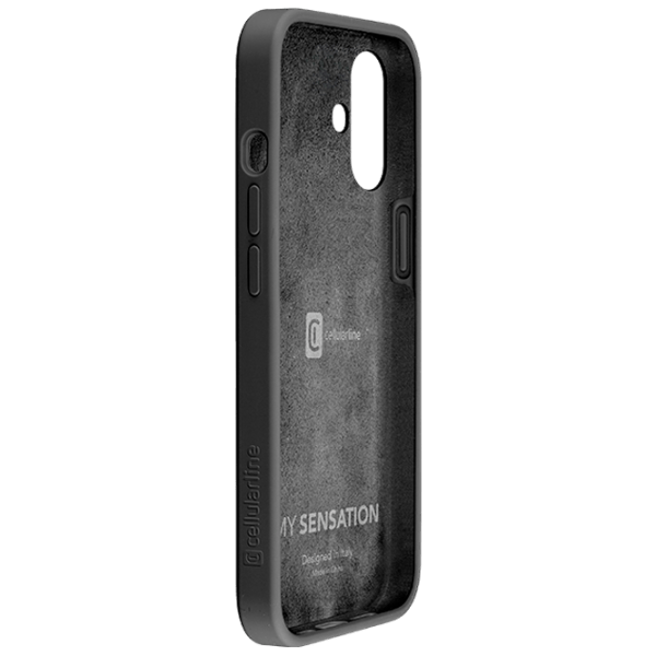 Чехол для смартфона Apple iPhone 16 Plus (Sensation) Черный Cellularline, Силикон, Back photo 3
