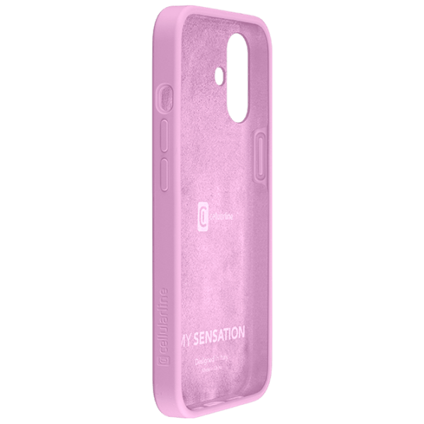 Чехол для смартфона Apple iPhone 16 (Sensation) Розовый Cellularline, Силикон, Back photo 3