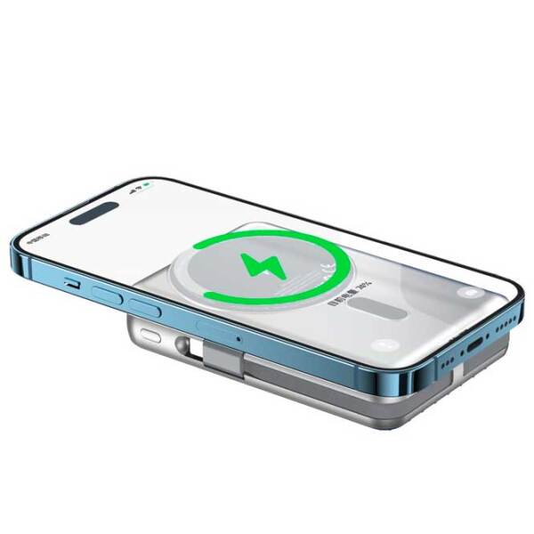 Power Bank 10000 мАч WIWU PP03 (15 Вт) Серебряный  photo 5