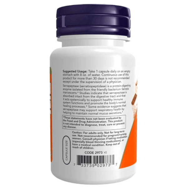 Витамины и минералы Now Foods SERRAPEPTASE 733739029737  60 photo 3