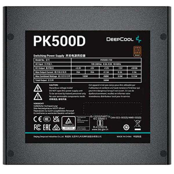 Блок питания Deepcool PK500D 500 Вт Черный  photo 3