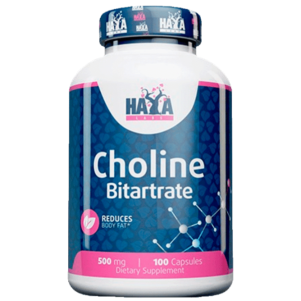 Витамины и минералы Haya Labs Choline Bitartrate 853809007264  100 капсул photo 1