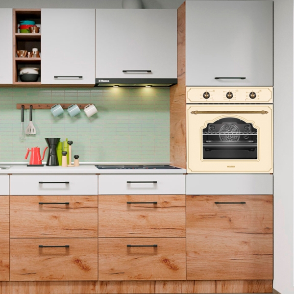 Cuptor încorporabil Wolser WL-F 66 Rustic Ivory , 66 l photo 9