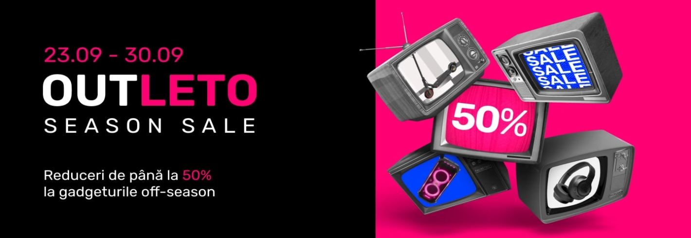OUTLETO - reduceri până la -50% la gadgeturi off-season
