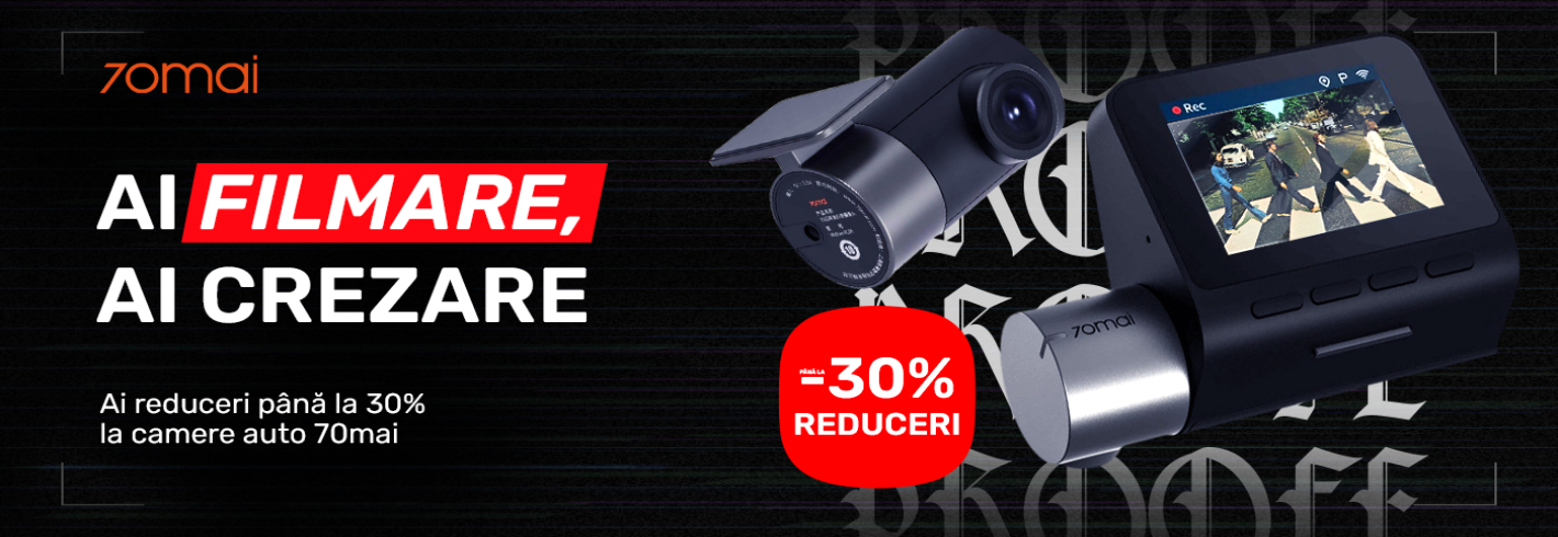 Ei cu vorbele, iar tu cu camera auto 70mai Dash Cam!