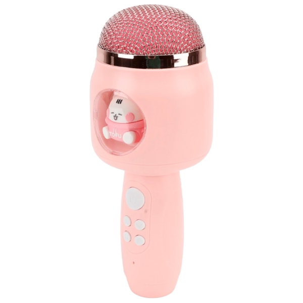 Microfon Helmet Cute Pet F812 Tofu Pink  photo 3