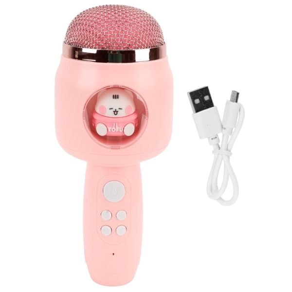 Microfon Helmet Cute Pet F812 Tofu Pink  photo 6