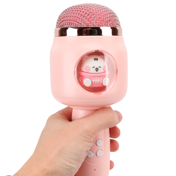 Microfon Helmet Cute Pet F812 Tofu Pink  photo 7