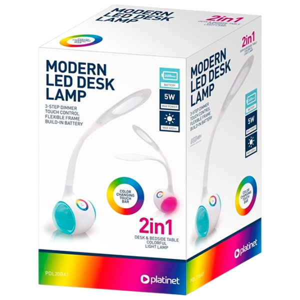 Lampă de masă Platinet PDL20BAT White Acumulator photo 4