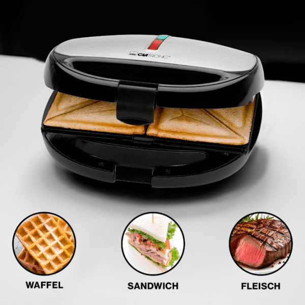 Aparat pentru sandvișuri Clatronic ST/WA3670 Inox 800 W, Cantitatea de sandwich-uri:  photo 7
