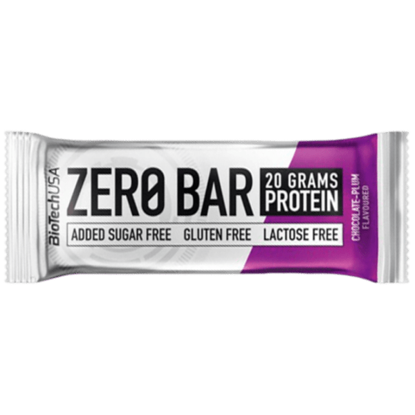 Batoane proteice BioTechUSA Zero Bar Prună cu ciocolată (5999076223657) 50 g photo 1
