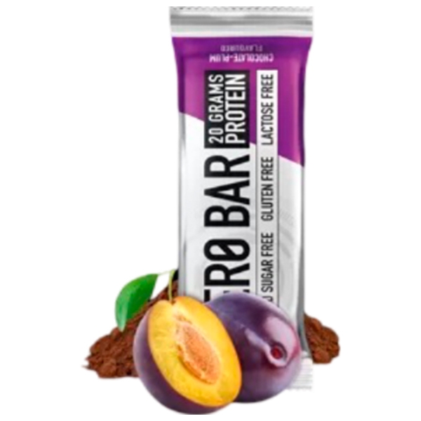 Batoane proteice BioTechUSA Zero Bar Prună cu ciocolată (5999076223657) 50 g photo 2