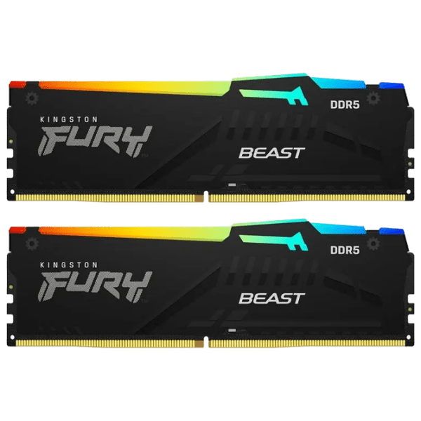 Оперативная память 32 ГБ Kingston FURY Beast RGB KF556C36BBEAK2-32 DIMM, DDR5, 5600 МГц photo 1