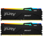 Оперативная память 32 ГБ Kingston FURY Beast RGB KF556C36BBEAK2-32 DIMM, DDR5, 5600 МГц