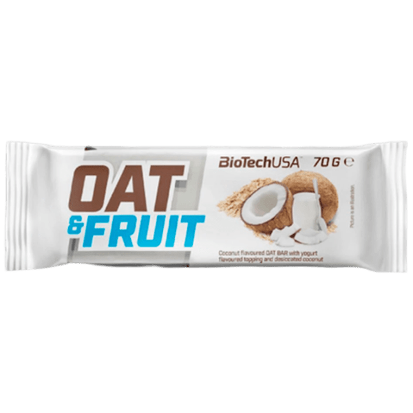 Batoane proteice BioTechUSA Oat & Fruits Iaurt de cocos (5999076223176) 70 g photo 1