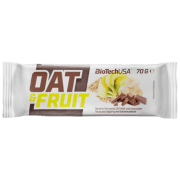 Batoane proteice BioTechUSA Oat & Fruits Banană, ciocolată (5999076223183) 70 g