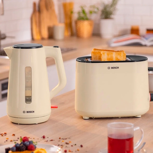 Ceainic electric Bosch TWK1M127 Beige 2400 W, 1.7l, Material interior: Plastic photo 5